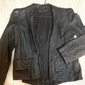Faux leather jacket